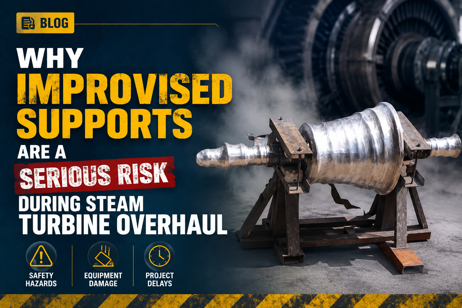 Why Improvised Supports Are a Serious Risk During Steam Turbine Overhaul